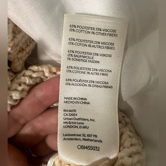 FREE PEOPLE IVORY MOLLY PLAYSUIT HALTER TASSEL KNIT ROMPER ONE PIECE Small - Picture 7 of 8